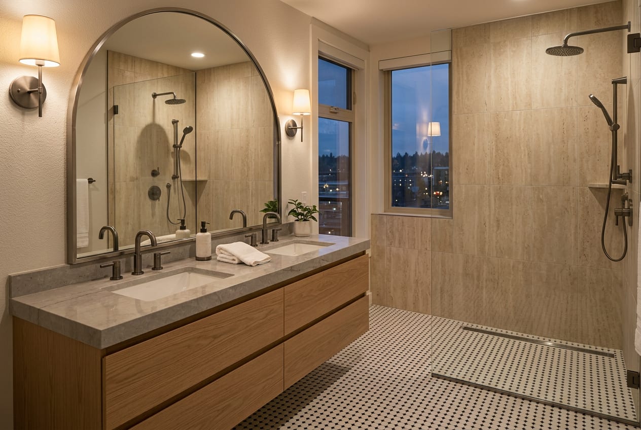 Nunez Bathroom Remodeling Co, bathroom remodeling in Woodinville, completed project 1